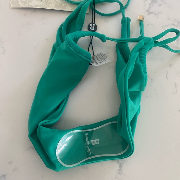 Blue-Green String Bikini Bottoms - Picture 4 of 4